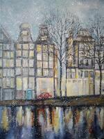 Картина «Первый снег. Амстердам»