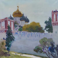 Картина "У новодевичьего монастыря"