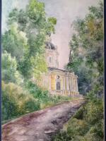 Картина «Храм в посёлке Вороново»