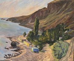 Картина «Коктебель. Рыбачий поселок»