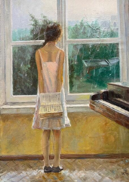 Картина «Смотрю в окно» Картина «Смотрю в окно»