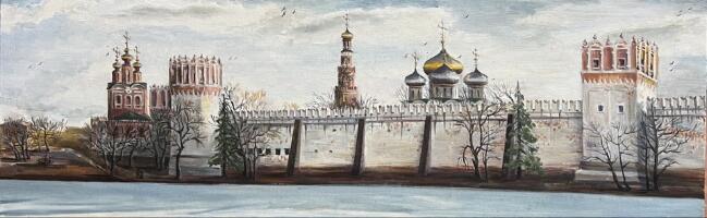 Картина «Утро у Новодевичьего монастыря»
