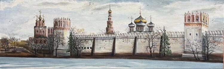 Картина «Утро у Новодевичьего монастыря»