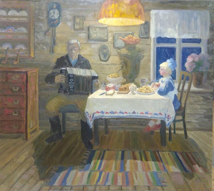 Картина «Вспоминая дедушку»