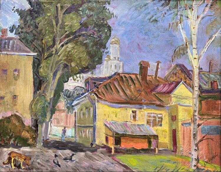 Картина «Московский дворик»