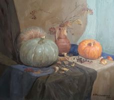 Картина «Натюрморт с тыквами»