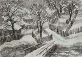 Пейзаж «Зимняя тишина»