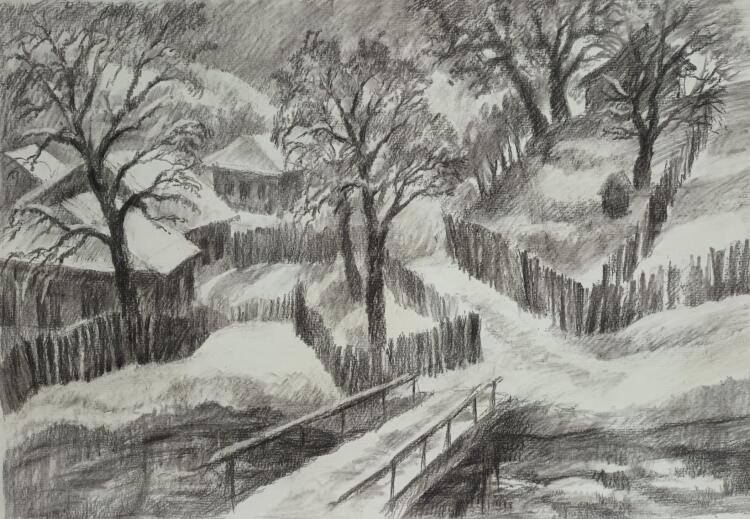 Пейзаж «Зимняя тишина»