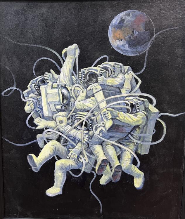 Картина «Драка в космосе»
