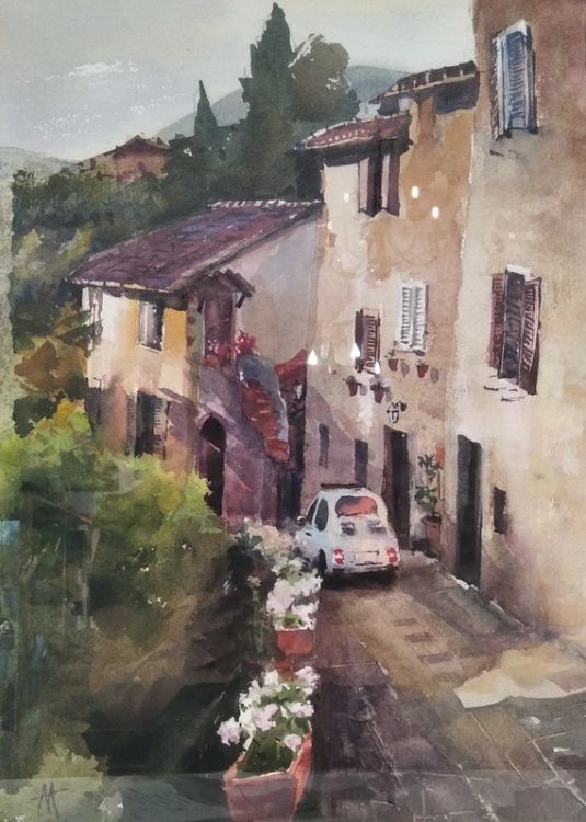 Картина "Улочки. Италия"