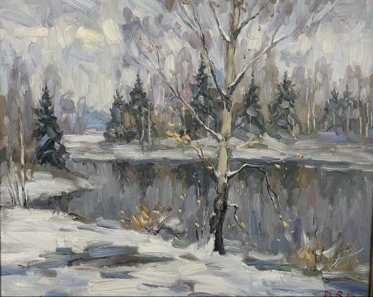 Пейзаж «Зимние проталины» Пейзаж «Зимние проталины»