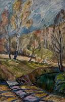 Картина «Весна на реке Котловка»