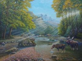 Пейзаж «На водопое»