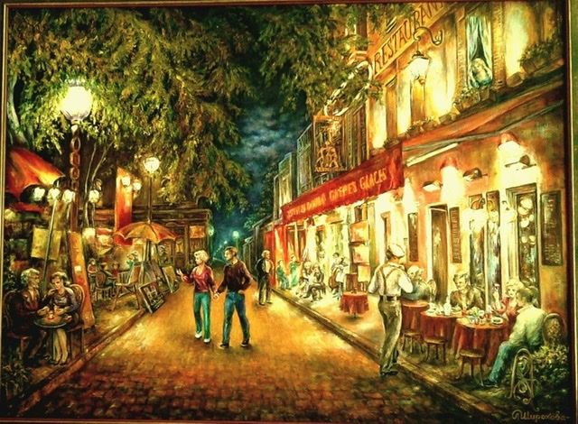 Картина «Ресторан на площади Тертр. Монмартр»