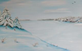 Пейзаж «Клязьма. Зима»