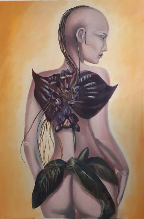 Картина "Чёрная орхидея»