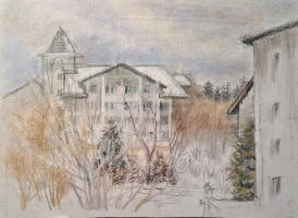 Картина «Зима в Подмосковье. Вид из окна»