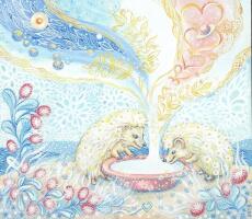 Картина «Ежики и Млечный Путь»