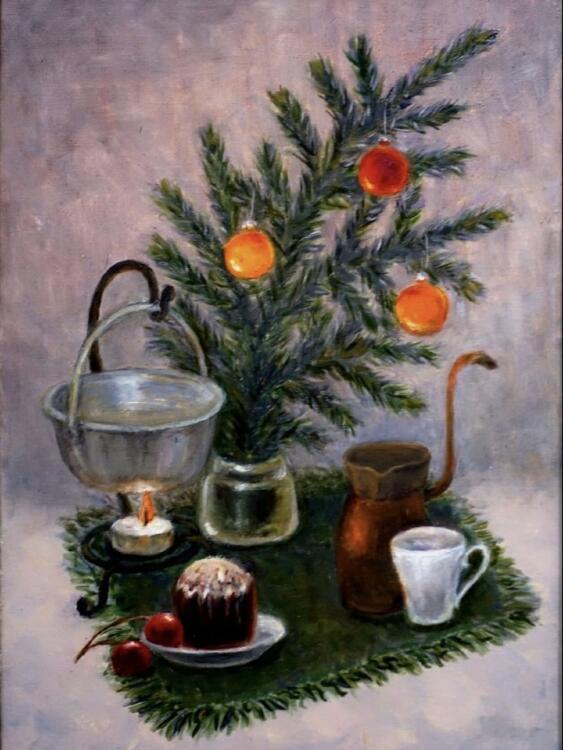 Натюрморт «Новогодний завтрак»