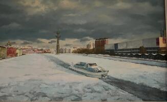 Картина «Прогулка по Москве-реке»