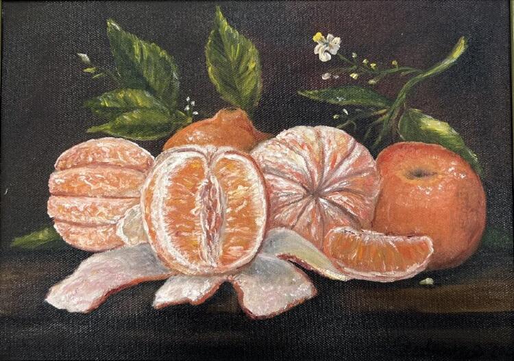 Натюрморт «Мандарины»