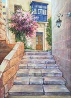 Картина "Лестница. Мальта"