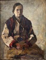 Картина "Портрет женщины в грубой одежде"