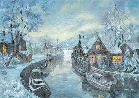 Картина «Зимний Брюгге»