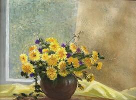 Картина «Весна. Одуванчики»