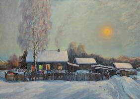 Пейзаж «Вечереет»