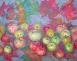 Картина "Яблоки из сада усадьбы Ф.М.Достоевского"