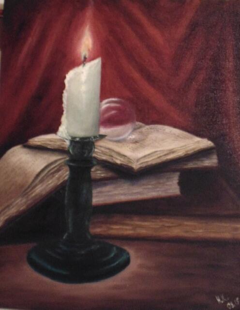 Картина «Под свечой» Картина «Под свечой»