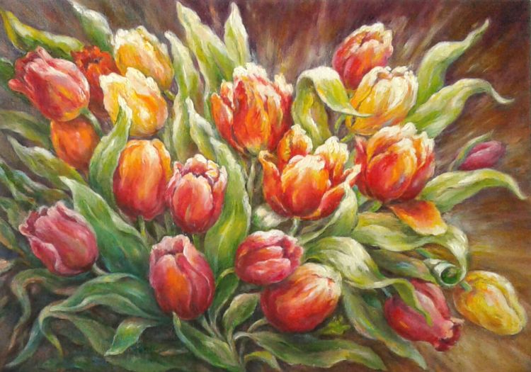 Картина "Великолепие тюльпанов"
