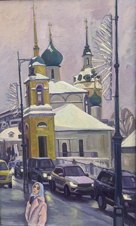 Картина «Колокольня Знаменского монастыря»