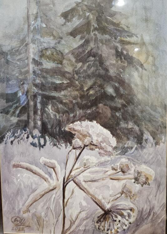 Картина "Ледяной цветок"