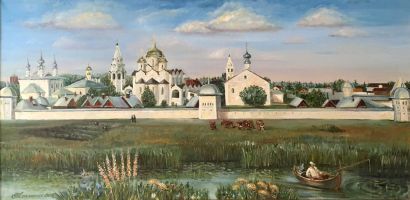Картина "Суздаль. Покровский монастырь"
