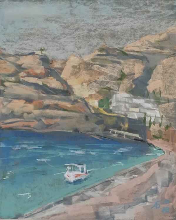 Пейзаж «Вид на Калатос. Остров Родос»