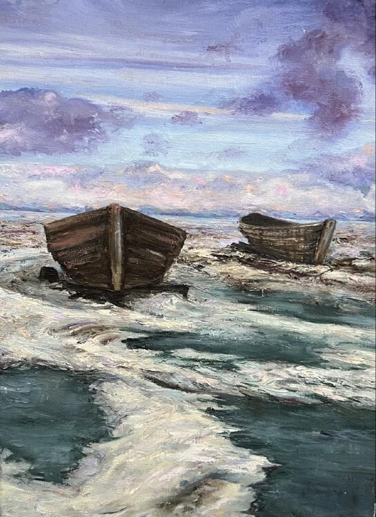 Пейзаж «Так они ждали путину на Байкале» Пейзаж «Так они ждали путину на Байкале»