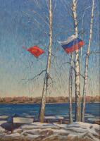 Пейзаж «Русские березки»