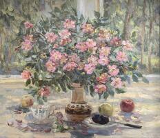 Картина «Розовый шиповник»