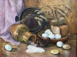 Натюрморт "Деревенский завтрак"